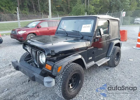 2001 Jeep Wrangler Se из США, поврежденный, VIN 1J4FA29P01P350847